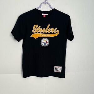 Mitchell & Ness Kids Pittsburgh Steelers Short Sleeve T Shirt Size Medium (10/12